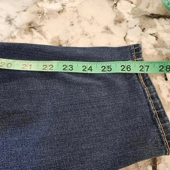 Lane Bryant-Midrise Super Stretch Skinny Jeans-Dark Blue-Plus Size 20S - Picture 7 of 8